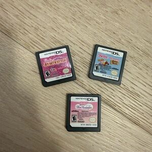 3 Nintendo games Barbie Jet Set Style, 3 Musketeers, Horse Adventures DS 2DS 3DS